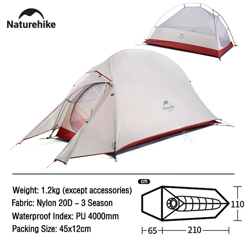 Ultralight 1-Person Camping Tent