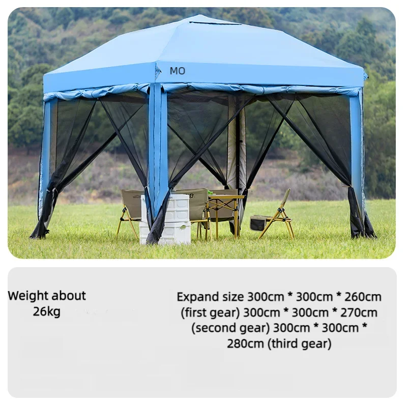 Simple Outdoor 10x10 ft Pop-up Canopy Tent with 4 Double-Layer Sidewalls & Air Vent
