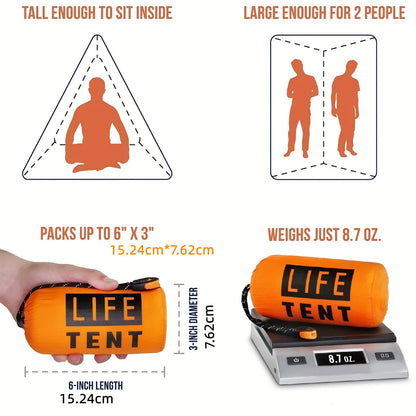 2-Person Waterproof Emergency Camping Tent