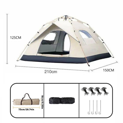 4-Person Quick-Open Waterproof Tent