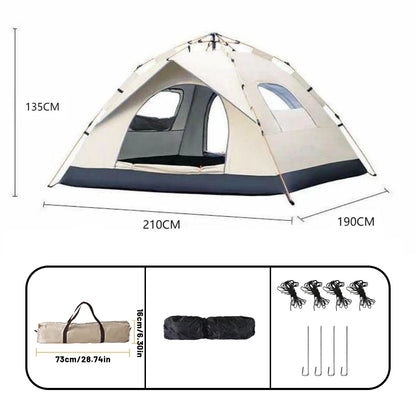 4-Person Quick-Open Waterproof Tent