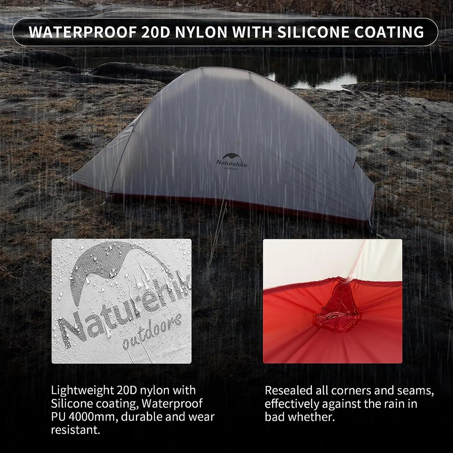 Ultralight 1-Person Camping Tent